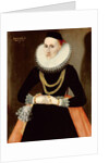 Portrait of a Young Lady, 1608 by German School