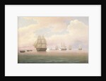 Escape of the U.S. Frigate Constitution, 1838 by Thomas Birch