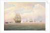 Escape of the U.S. Frigate Constitution, 1838 by Thomas Birch
