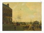 Foot of Cortlandt Street, New York City, c.1818-49 by American School