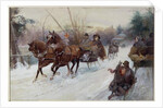 Sleighing in the Park, 1896 by Walter Granville-Smith