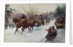 Sleighing in the Park, 1896 by Walter Granville-Smith