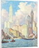 Hudson River Waterfront, New York by Colin Campbell Cooper