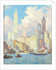 Hudson River Waterfront, New York by Colin Campbell Cooper