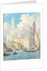 Hudson River Waterfront, New York by Colin Campbell Cooper