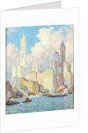 Hudson River Waterfront, New York by Colin Campbell Cooper
