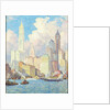 Hudson River Waterfront, New York by Colin Campbell Cooper