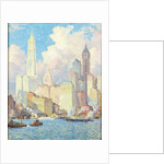 Hudson River Waterfront, New York by Colin Campbell Cooper