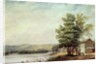 Cirro Cumulus - Houses on a Tobacco Plantation, Virginia, c.1830-40 by George Harvey