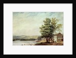Cirro Cumulus - Houses on a Tobacco Plantation, Virginia, c.1830-40 by George Harvey