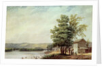 Cirro Cumulus - Houses on a Tobacco Plantation, Virginia, c.1830-40 by George Harvey