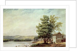 Cirro Cumulus - Houses on a Tobacco Plantation, Virginia, c.1830-40 by George Harvey