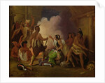 Pocahontas saving the life of Captain John Smith, c.1836-40 by John Gadsby Chapman