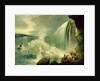 Blondin Crossing the Niagara Falls on a Tightrope, c.1859-60 by American School