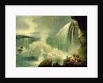 Blondin Crossing the Niagara Falls on a Tightrope, c.1859-60 by American School