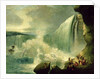 Blondin Crossing the Niagara Falls on a Tightrope, c.1859-60 by American School
