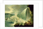 Blondin Crossing the Niagara Falls on a Tightrope, c.1859-60 by American School