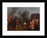 Pulling Down the Statue of King George III, c.1859 by Johannes Adam Simon Oertel