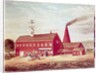 J&R Fisher's Bloomingdale Flint Glass Works, New York City, 1837 by B. Whittle