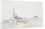 St. John's Church, President's Square, Washington D.C., July 1822 by Anne Marguerite Hyde de Neuville