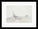 St. John's Church, President's Square, Washington D.C., July 1822 by Anne Marguerite Hyde de Neuville