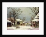 Farmyard in Winter, 1862 by George Henry Durrie