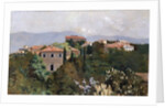 Hilltop houses in Trieste, c.1889 by Albert Letchford