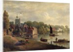 Twickenham Church looking downstream, 1800-30 by English School