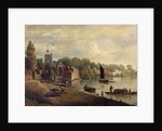 Twickenham Church looking downstream, 1800-30 by English School