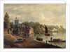 Twickenham Church looking downstream, 1800-30 by English School