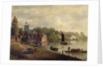 Twickenham Church looking downstream, 1800-30 by English School