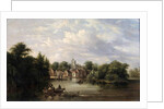 Twickenham Church, the Embankment and Eel Pie Island, Middlesex, after 1713 by English School