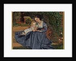 Mother and Child Seated in Garden, 1865-70 by Arthur Hughes