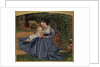 Mother and Child Seated in Garden, 1865-70 by Arthur Hughes