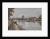 Hammersmith Bridge - the present one - post 1887 - looking from the Surrey shore by Charles John de Lacy