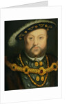 Portrait of Henry VIII in a Jewelled Chain and Fur Robes by The Younger Hans Holbein