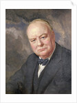 Portrait of Winston Churchill by Margery Forbes