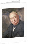 Portrait of Winston Churchill by Margery Forbes