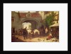 Scene outside an inn in Holland by Henry Richard Graves