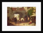 Scene outside an inn in Holland by Henry Richard Graves