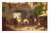 Scene outside an inn in Holland by Henry Richard Graves
