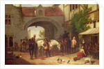 Scene outside an inn in Holland by Henry Richard Graves