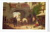 Scene outside an inn in Holland by Henry Richard Graves