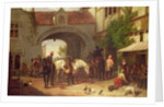 Scene outside an inn in Holland by Henry Richard Graves