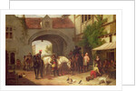 Scene outside an inn in Holland by Henry Richard Graves