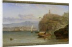 On the Amalfi Coast at Dusk by Arthur Joseph Meadows