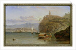 On the Amalfi Coast at Dusk by Arthur Joseph Meadows
