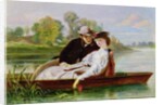 Lovers in a Punt by John-Bagnold Burgess