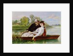 Lovers in a Punt by John-Bagnold Burgess