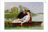 Lovers in a Punt by John-Bagnold Burgess